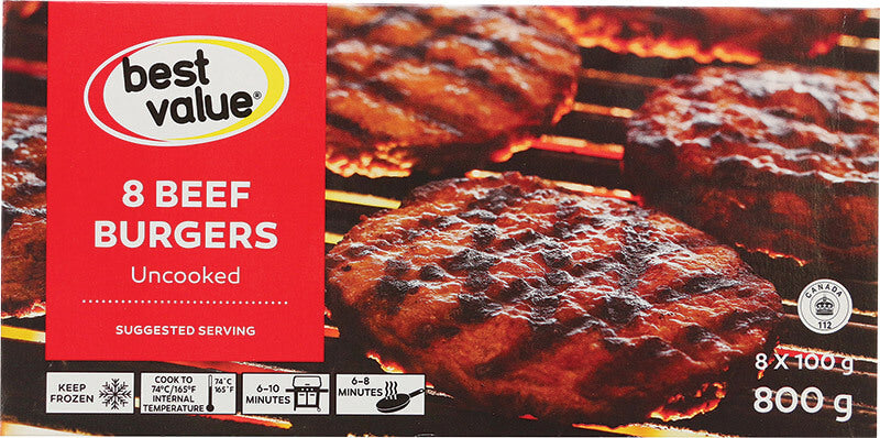 Frozen Beef Burger Patties